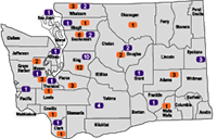ECHO Autism Washington 2021 locations.